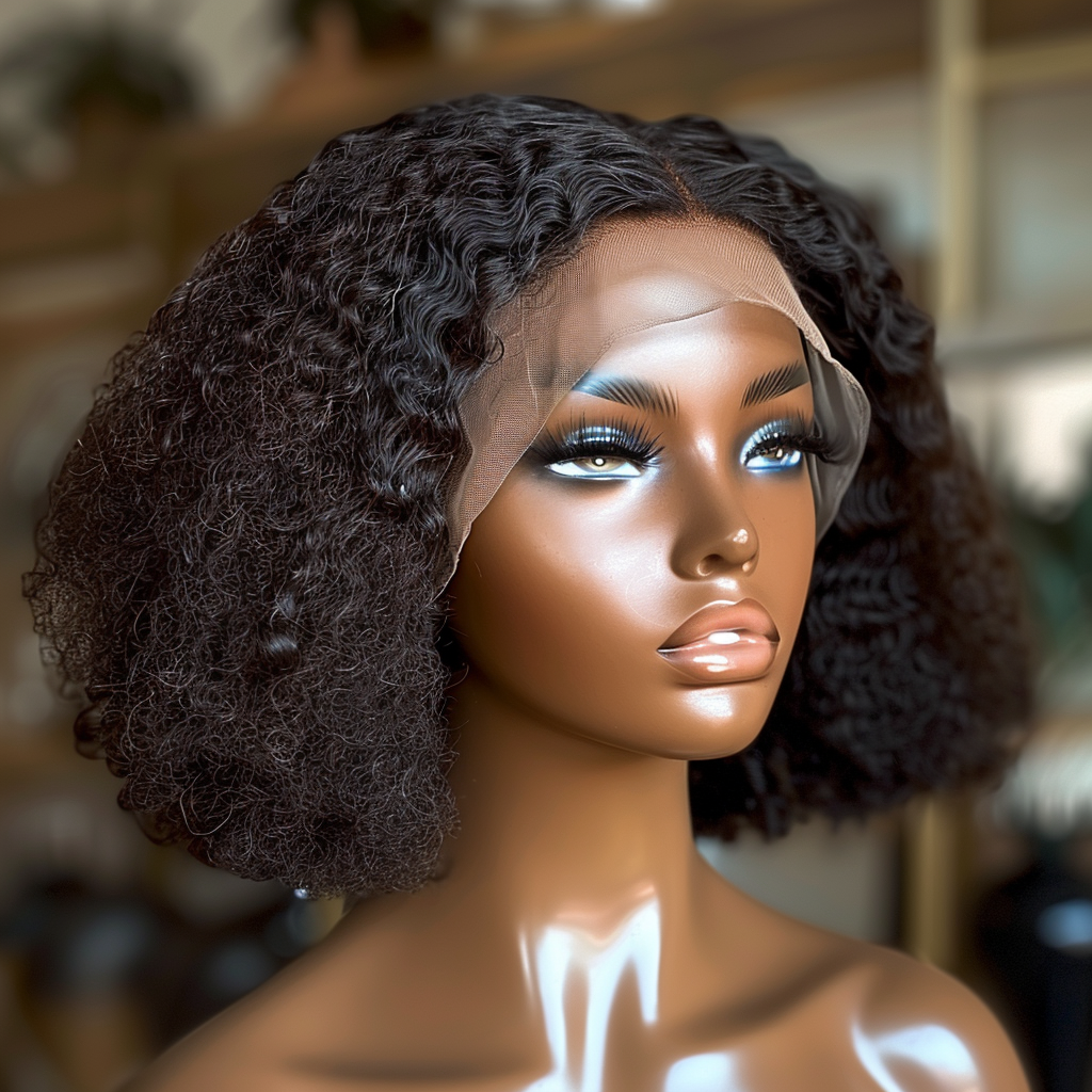 Bob kinky curly wig