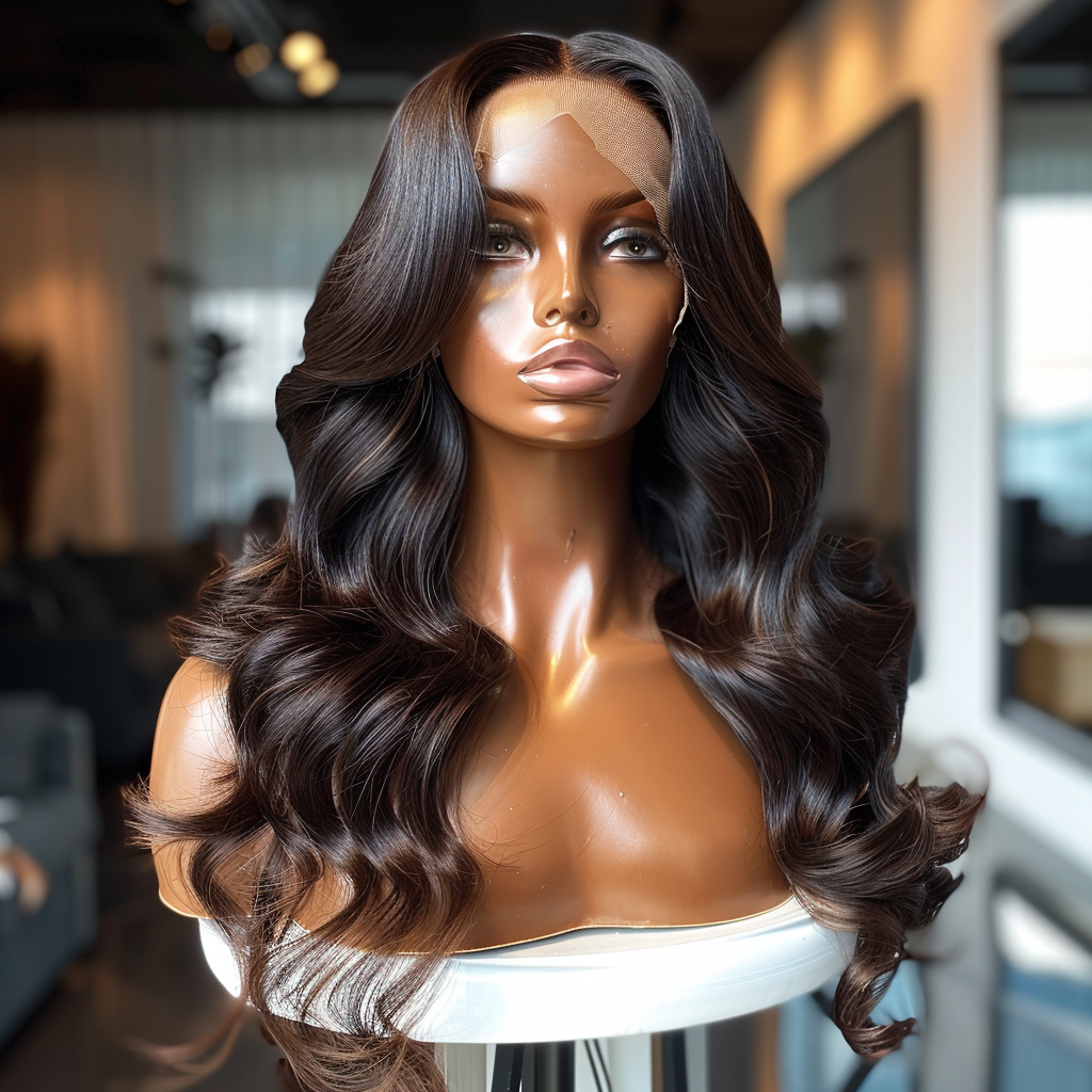 Black bodywaves wig